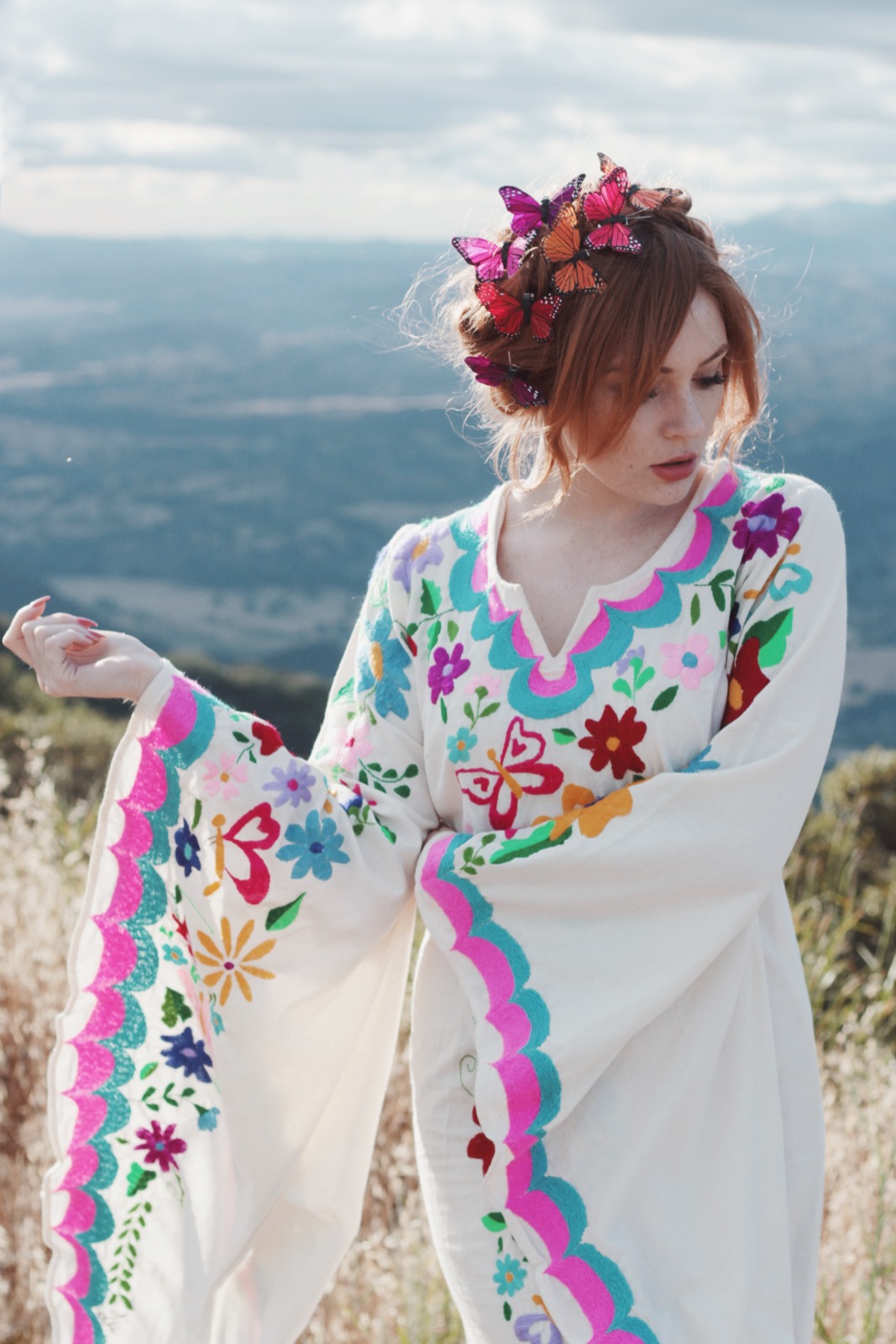 Mexican embroidered dress